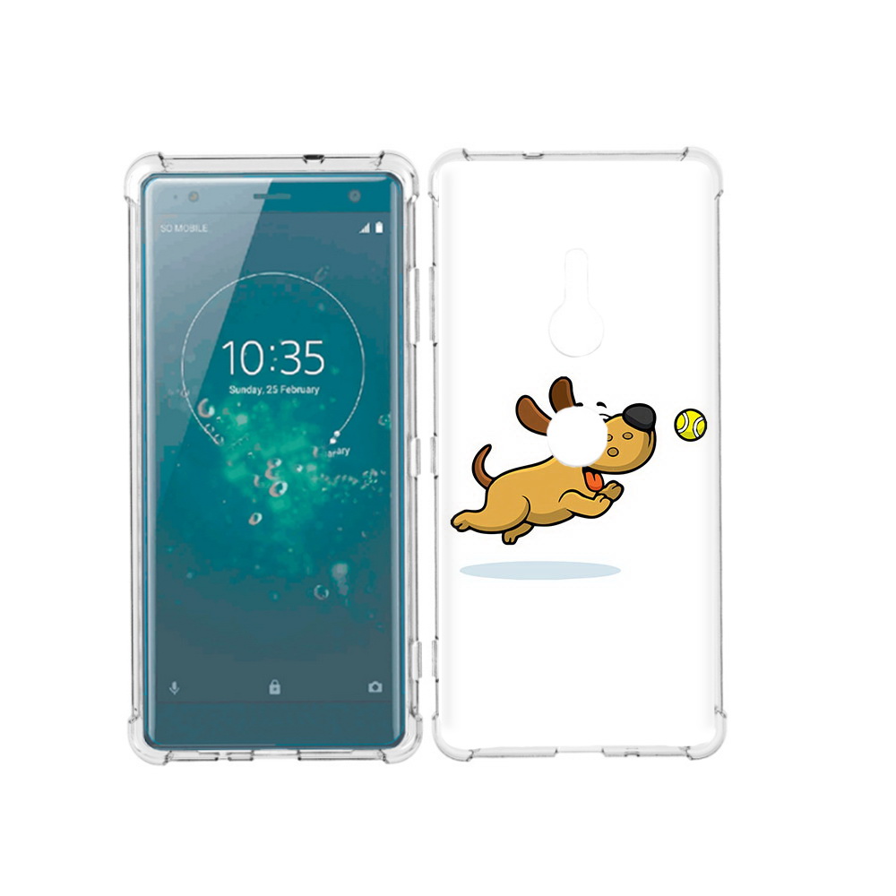 

Чехол MyPads Tocco для Sony Xperia XZ3 пёсик, Прозрачный, Tocco