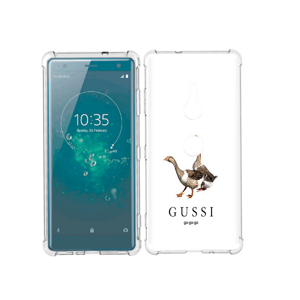 

Чехол MyPads Tocco для Sony Xperia XZ3 Гусси бренд, Прозрачный, Tocco