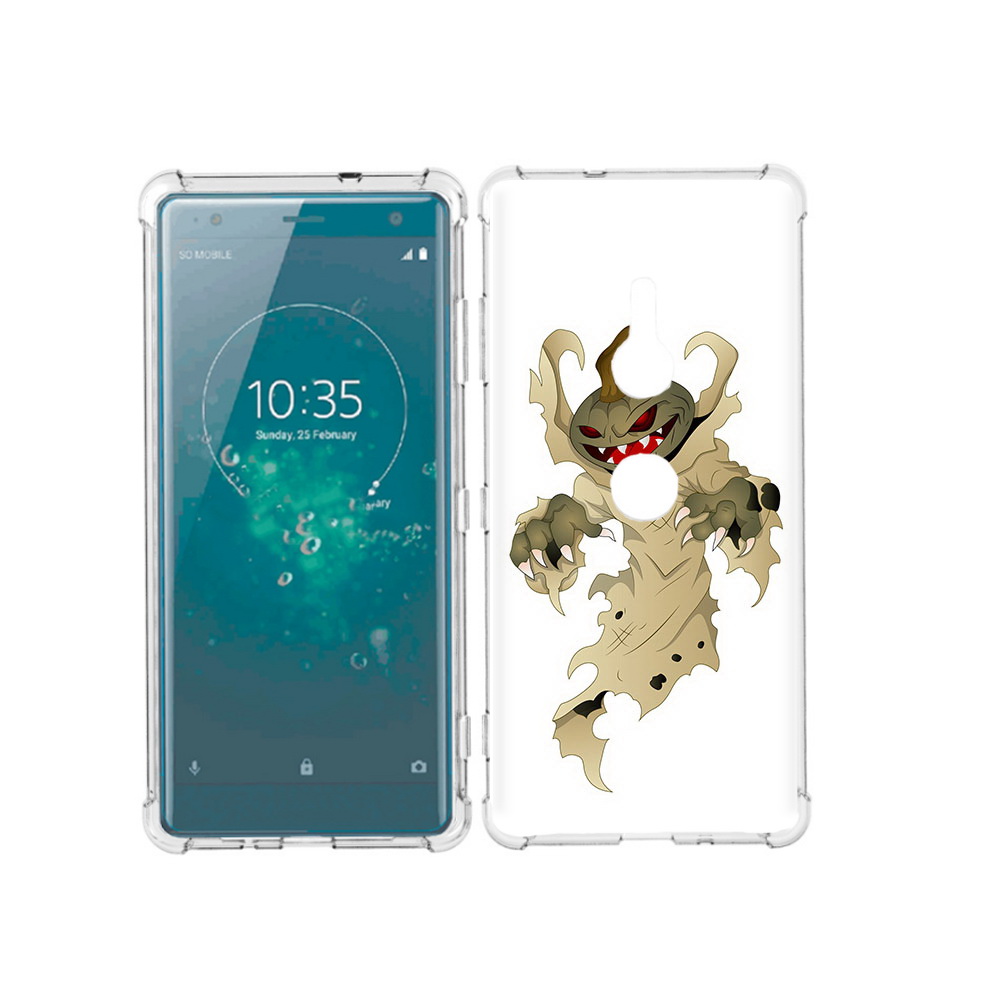 

Чехол MyPads Tocco для Sony Xperia XZ3 призрак хэллоуина, Прозрачный, Tocco