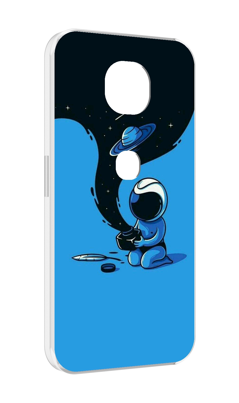 

Чехол MyPads космос из черной краски для Motorola Moto G5S (XT1799-2), Прозрачный, Tocco