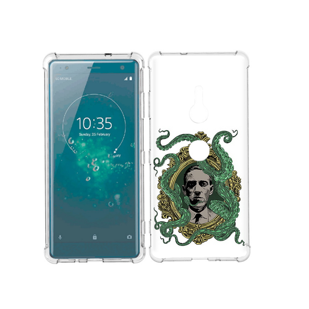 

Чехол MyPads Tocco для Sony Xperia XZ3 портрет с кракеном, Прозрачный, Tocco
