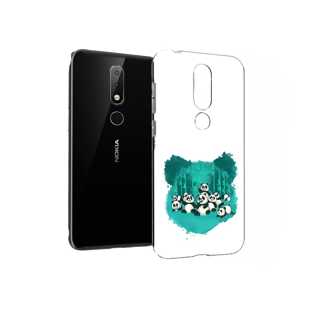 

Чехол MyPads Tocco для Nokia X6 нарисованные панды (PT115295.99.508), Прозрачный, Tocco