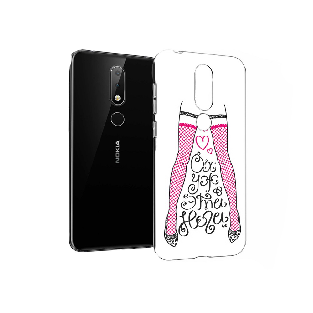 Чехол MyPads Tocco для Nokia X6 нарисованные ноги в чулках (PT115295.99.507)