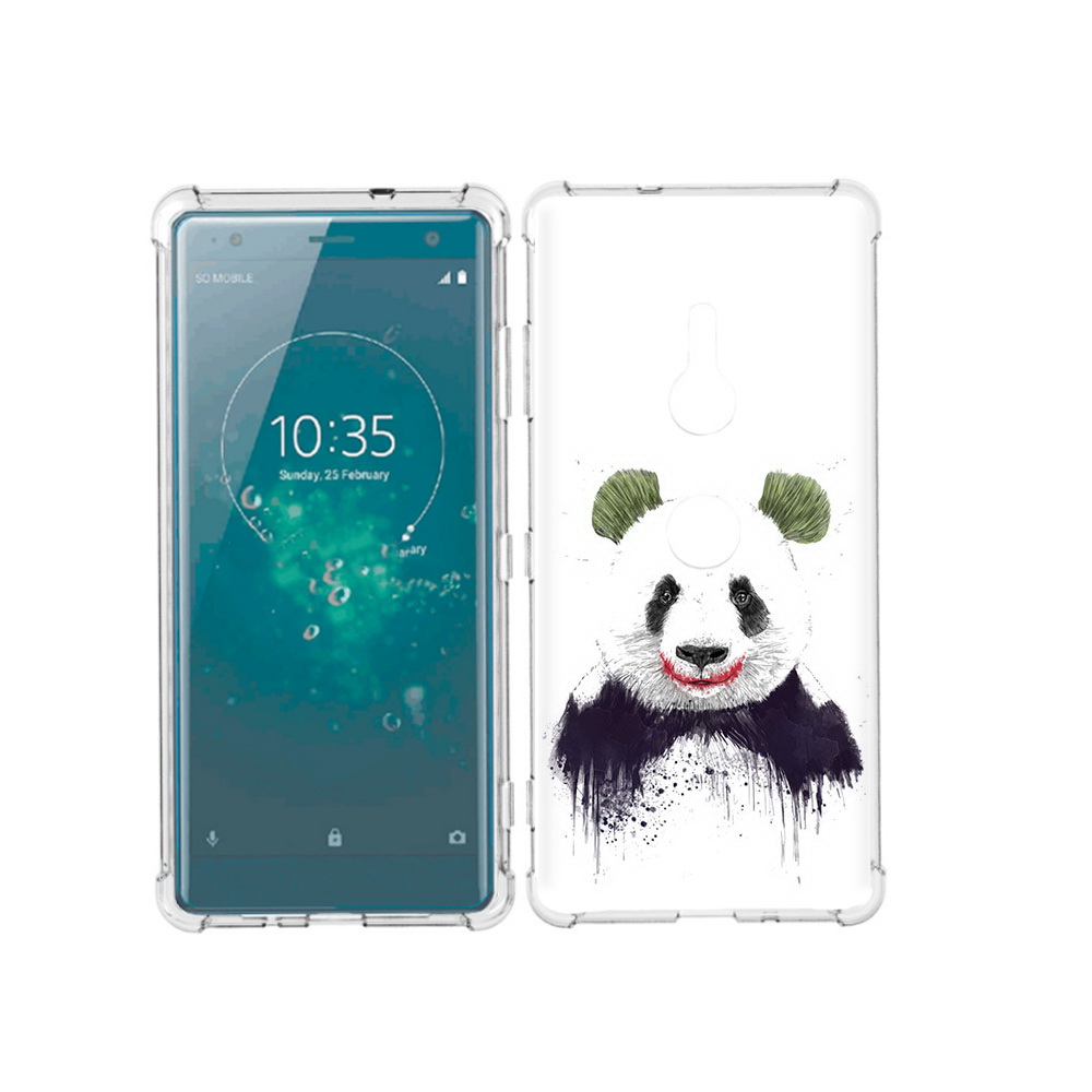 

Чехол MyPads Tocco для Sony Xperia XZ3 панда джокер, Прозрачный, Tocco