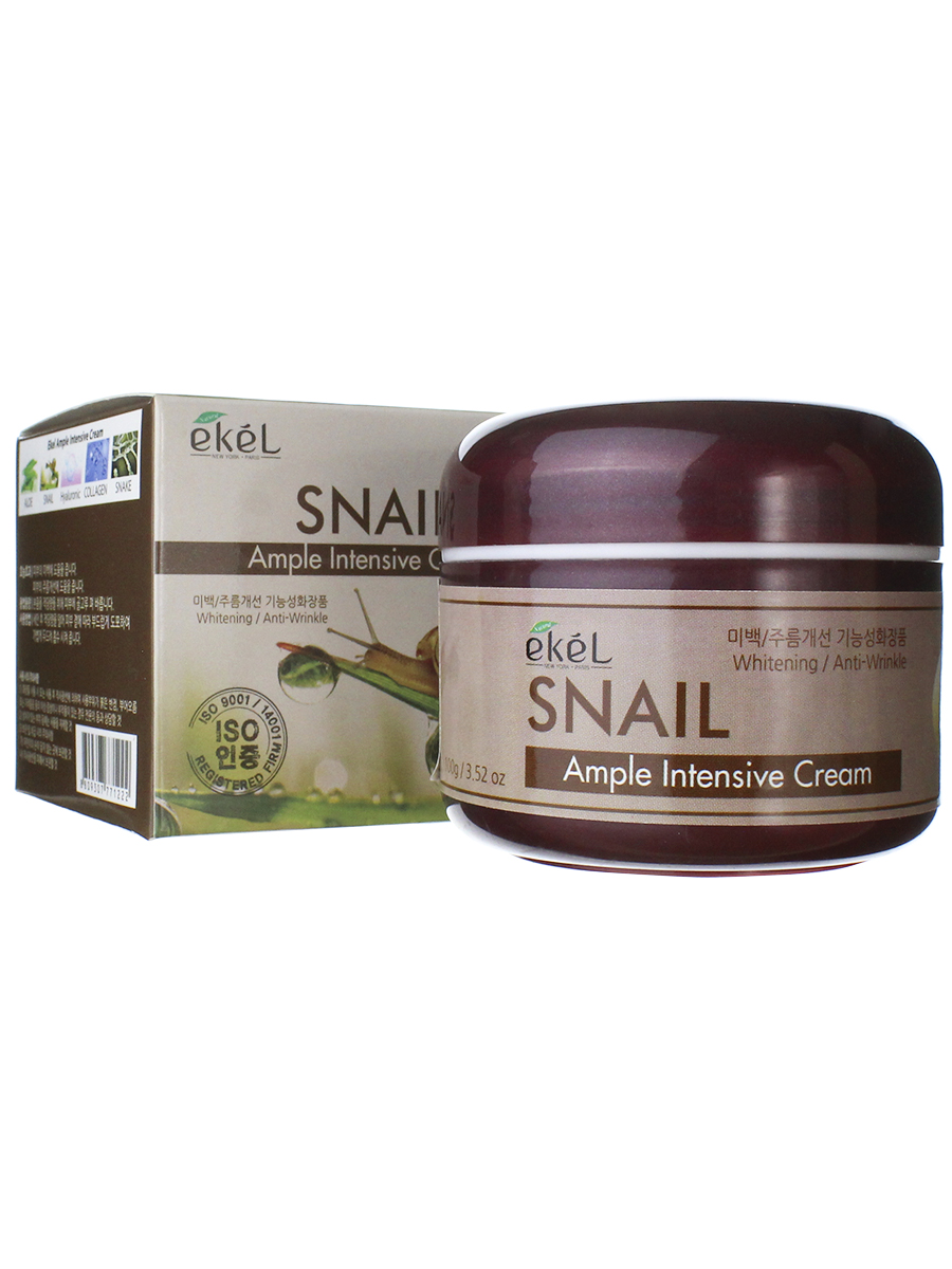 Купить Крем для лица с улиточным муцином Ekel Snail Ample Intensive Cream 100 гр
