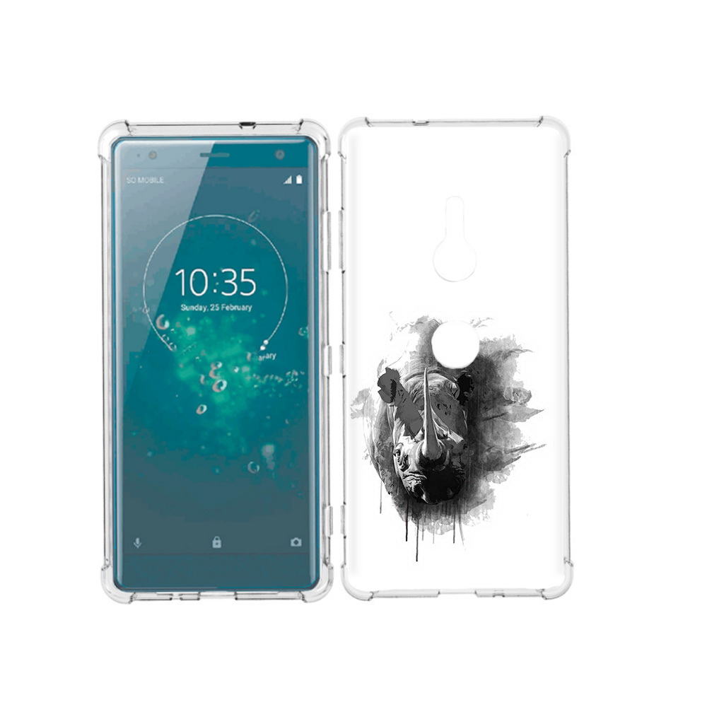 

Чехол MyPads Tocco для Sony Xperia XZ3 носорог, Прозрачный, Tocco