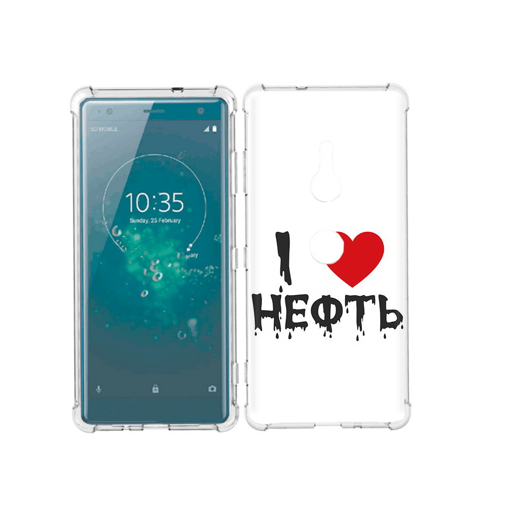 

Чехол MyPads Tocco для Sony Xperia XZ3 нефть, Прозрачный, Tocco