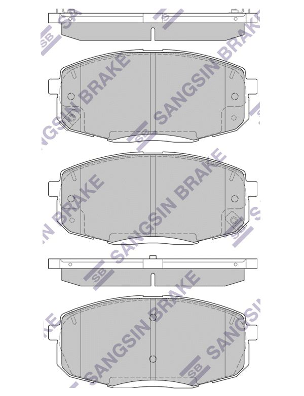 

Тормозные колодки Sangsin brake передние sp4098