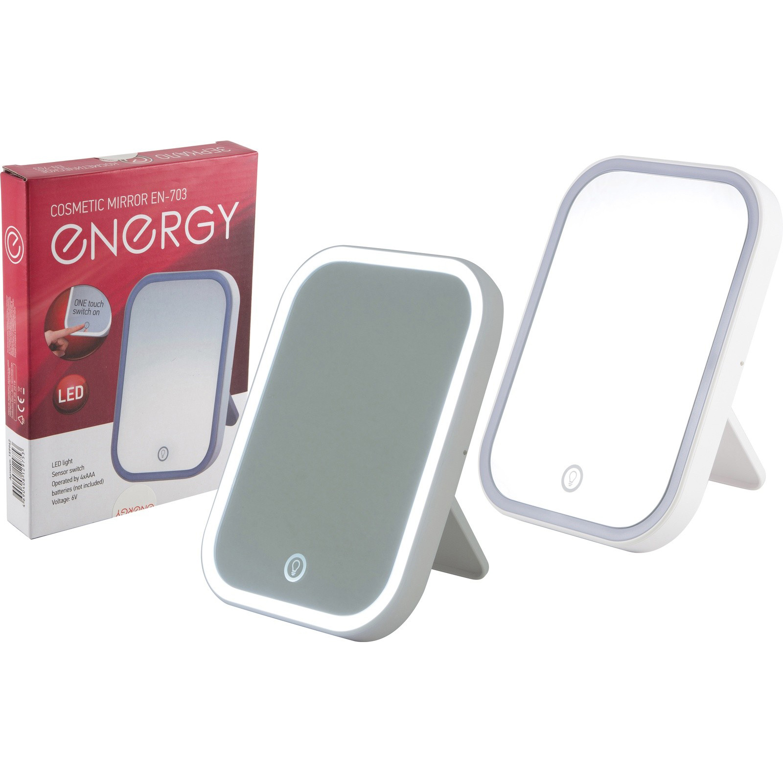 фото Зеркало косметическое energy en-703, led подсветка (159942)