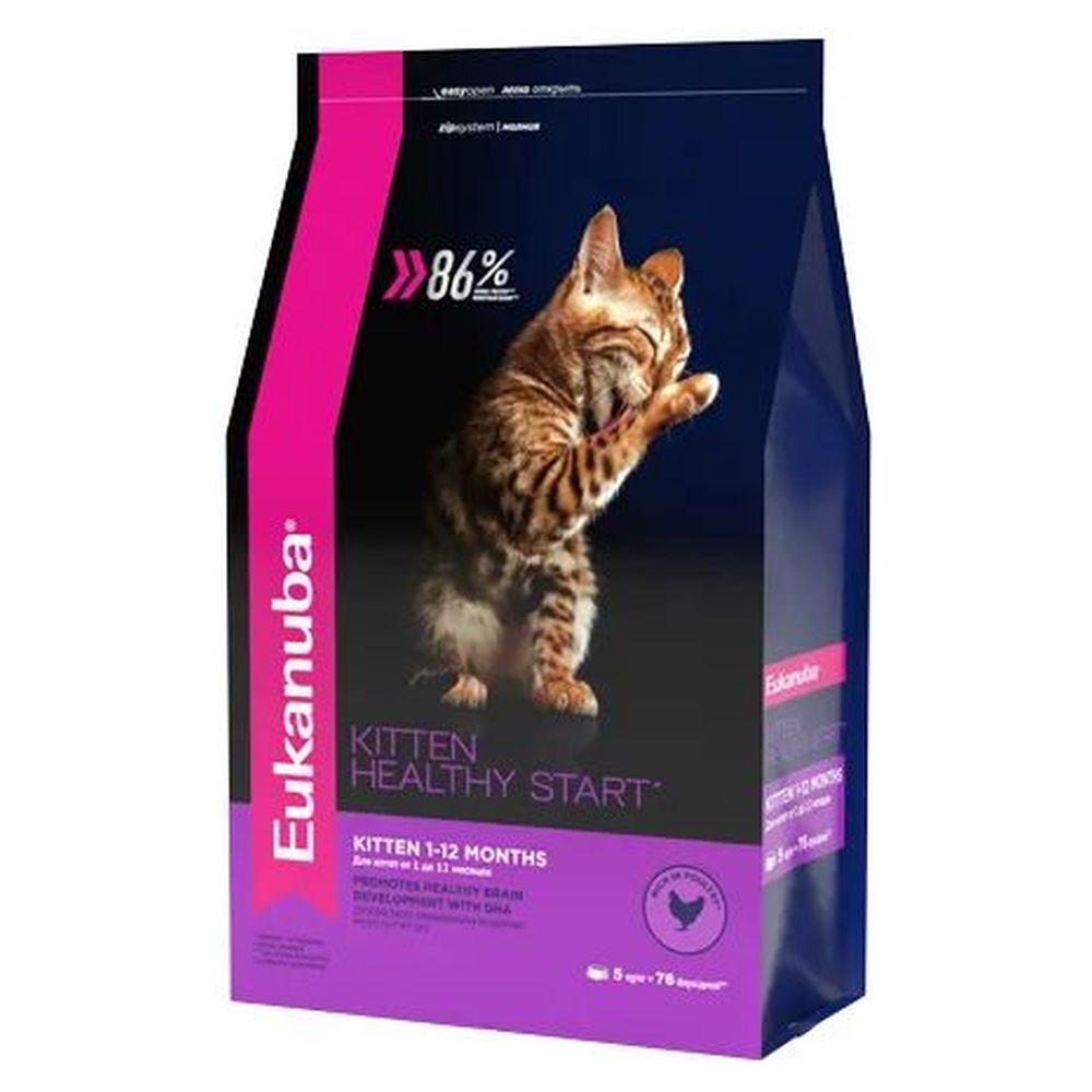 фото Сухой корм для котят eukanuba, домашняя птица 5 кг