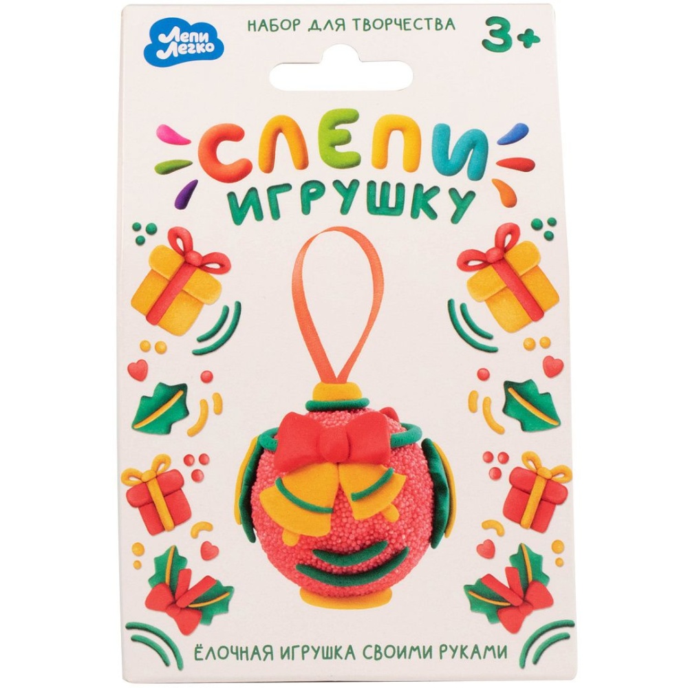 

Пластилин Лепи легко Слепи игрушку красный, Разноцветный
