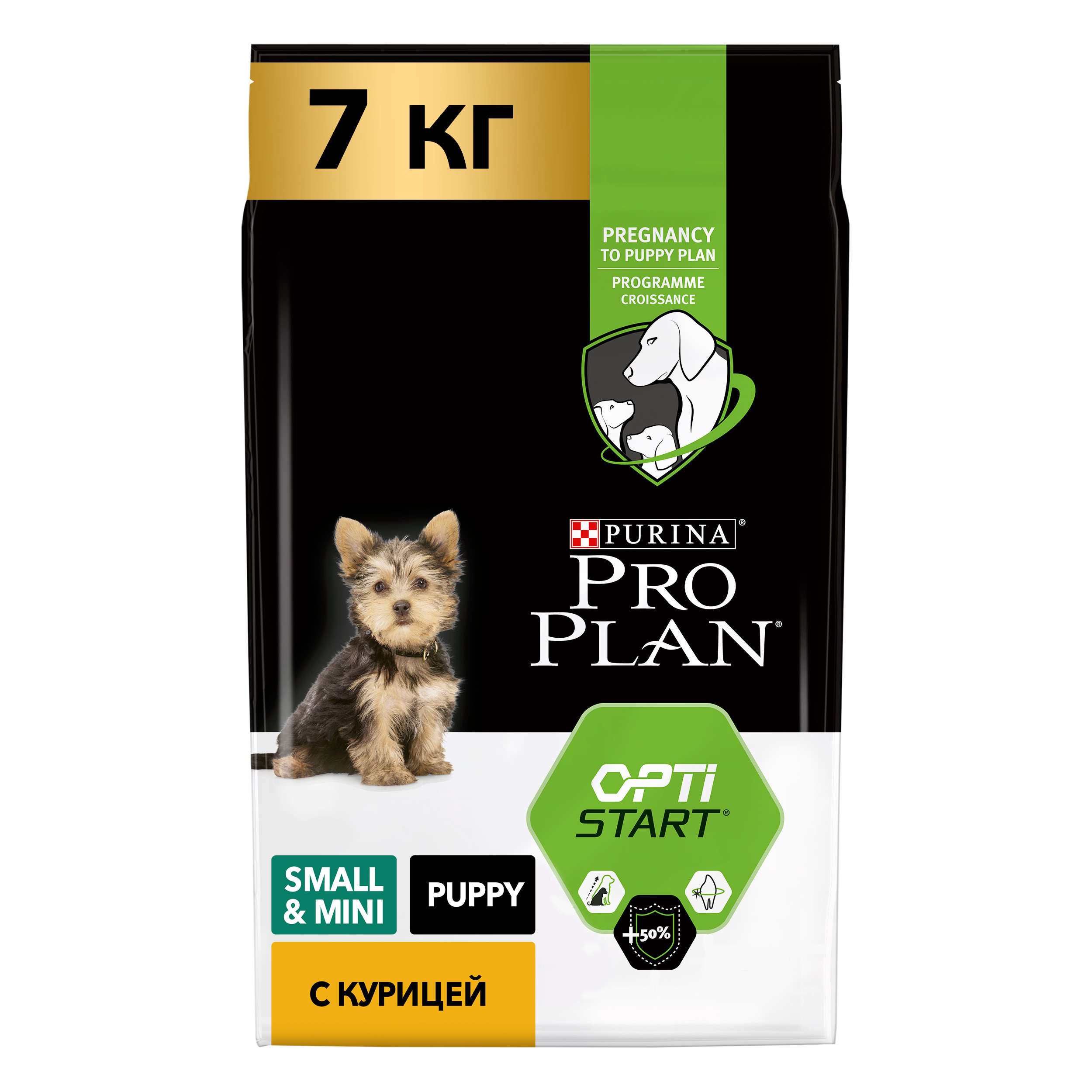 фото Сухой корм для щенков pro plan optistart small & mini puppy, для мелких пород, курица, 7кг