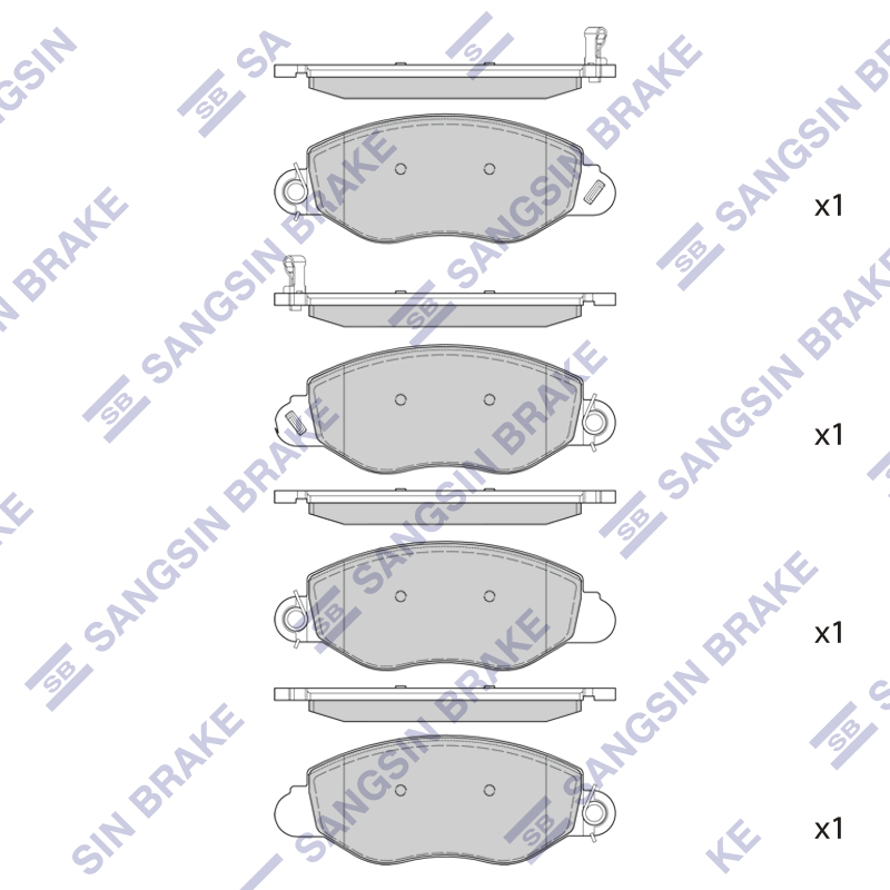 

Колодки передние FORD TRANSIT 00-06 SP4042