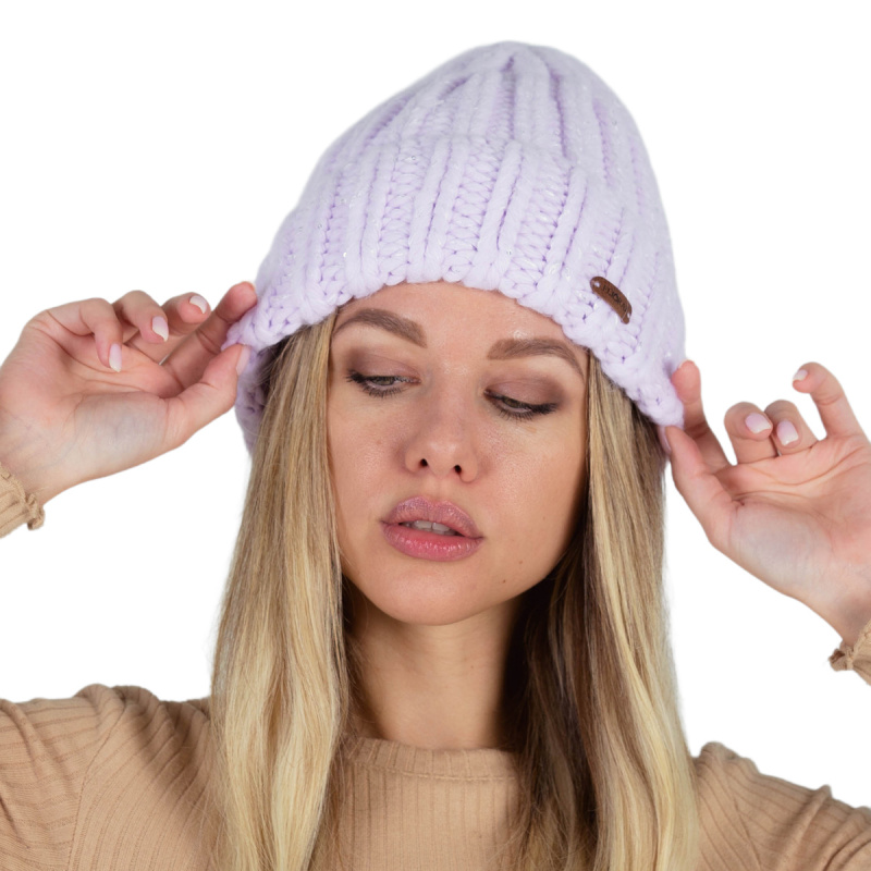 

Шапка бини женская Flioraj 3222FJ светло-лиловая, р.56-58, Фиолетовый, 3222FJ