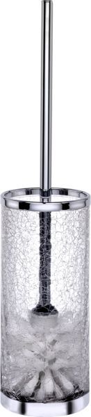 

Напольный ерш без крышки Surya Crystal, цвет хром - стекло с эффектом волны 6609/CH-WAV