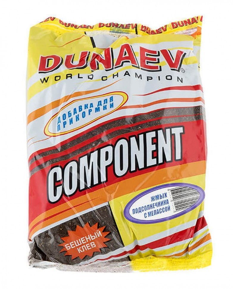 

DUNAEV Прикормка DUNAEV компонент 1кг (Жмых Подсолнечника-меласса 0,5 кг), Черный, Component