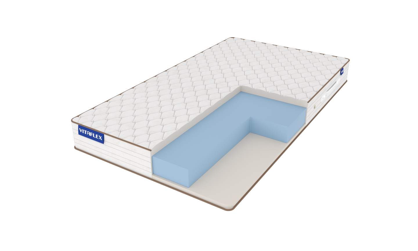 

Матрас Vitaflex Elegant Textile Foam 70х190, Белый, Elegant Textile Foam