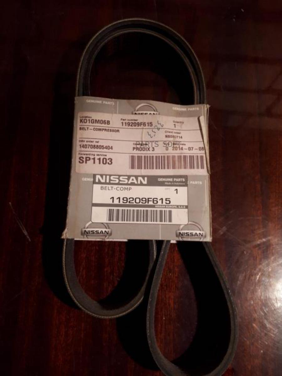 

Ремень Приводной Компрессора Кондиционера 11920-9f615 NISSAN 11920-9F615