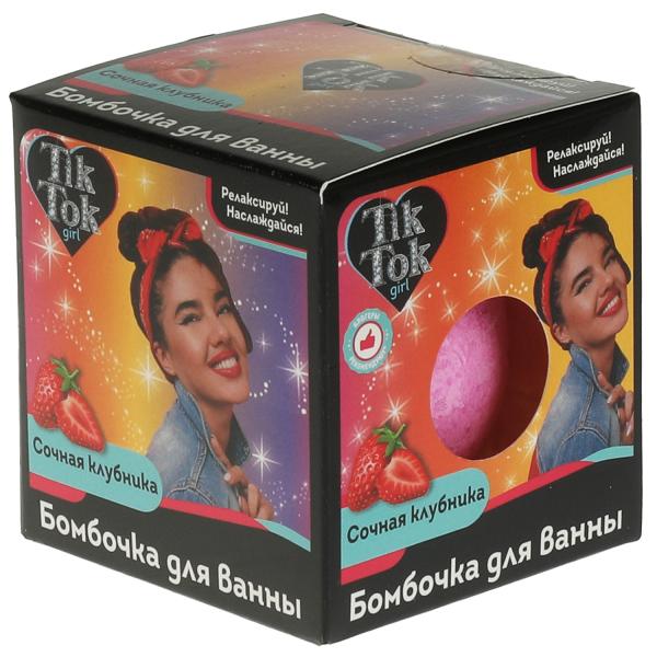 

Бомбочка для ванны сочная клубника (розовая), 130 г TIK TOK GIRL в кор.16шт