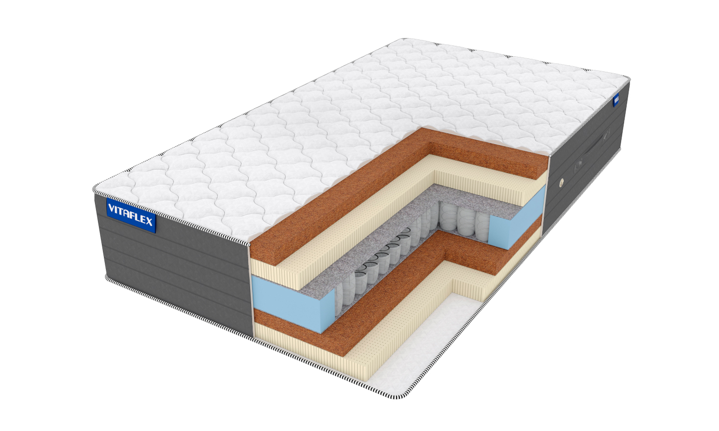 

Матрас Vitaflex Middle Elite S500 140х190, Белый, Middle Elite S500