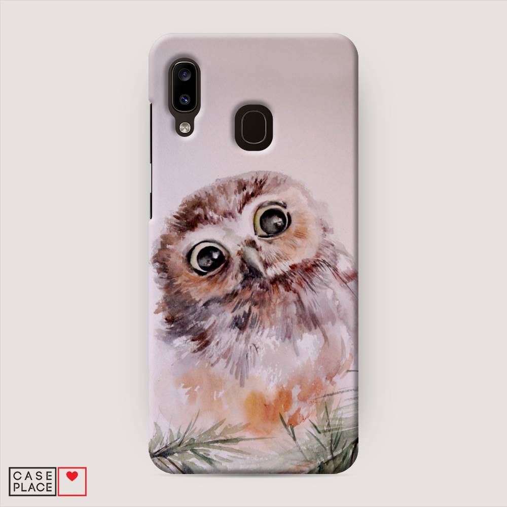 

Пластиковый чехол "Сова на розовом" на Samsung Galaxy A20, 27620-1