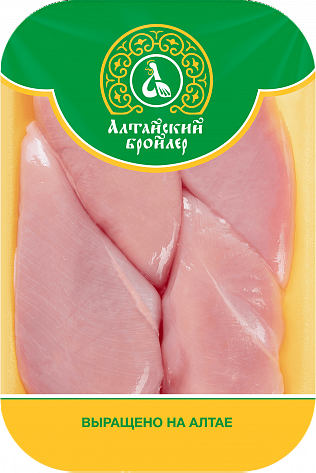 

Филе цыпленка-бройлера Алтайский бройлер без кожи, охлажденное, 1,3-1,4 кг