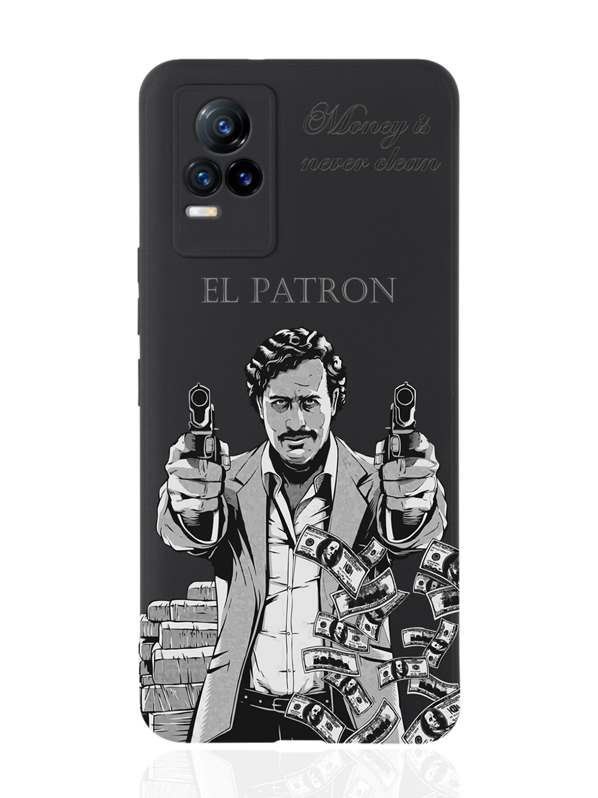 фото Чехол musthavecase для vivo v21e el patron pablo escobar/ пабло эскобар черный