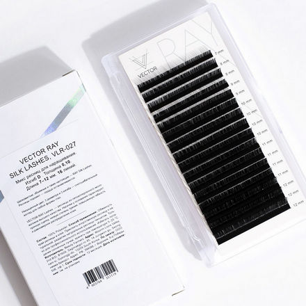 

Ресницы ONIQ Vector Ray Silk VLR-027, D-изгиб, толщина 0,10 мм