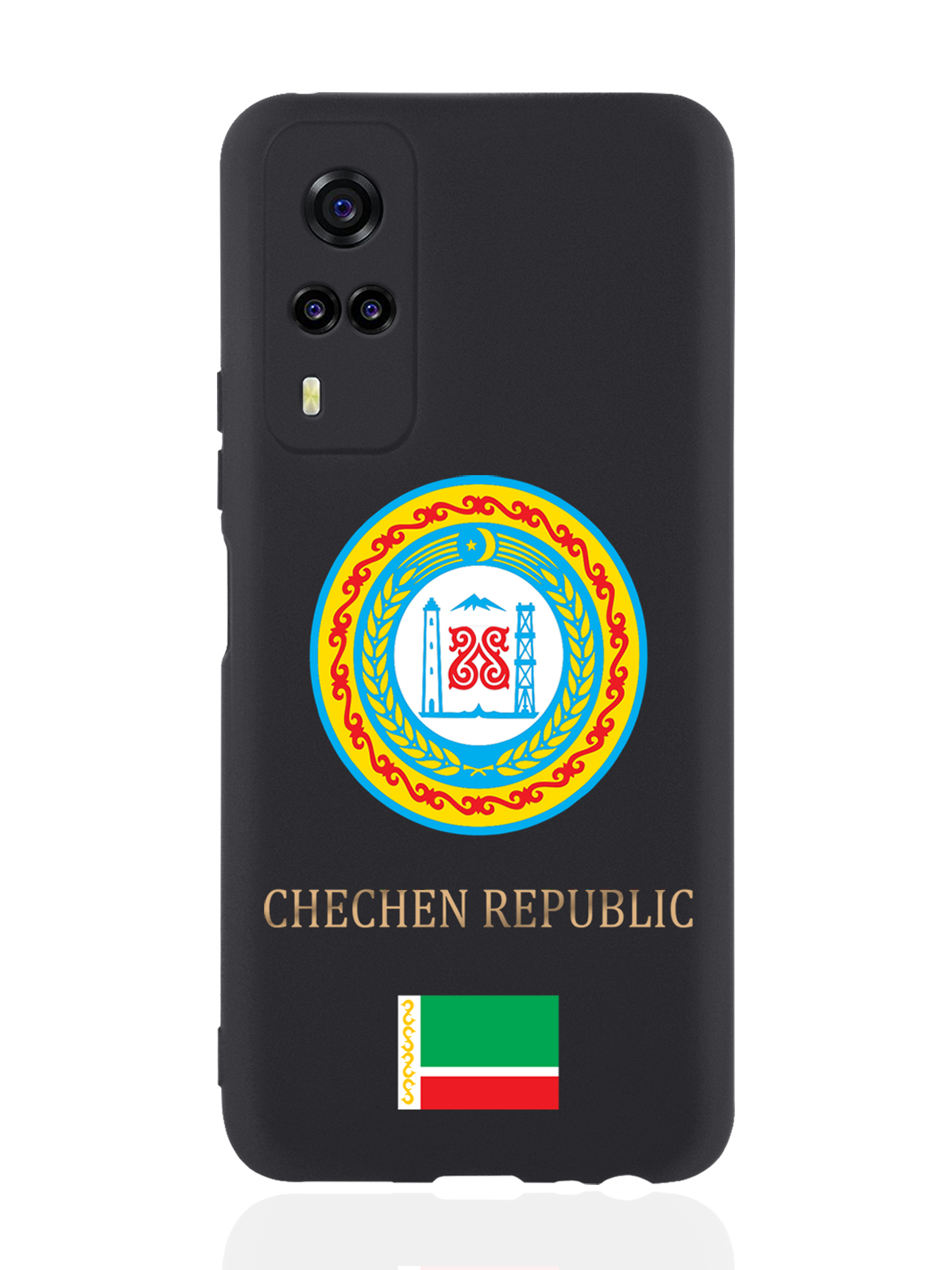 

Чехол SignumCase для Vivo Y31/Y53S Герб Чечни черный, Разноцветный