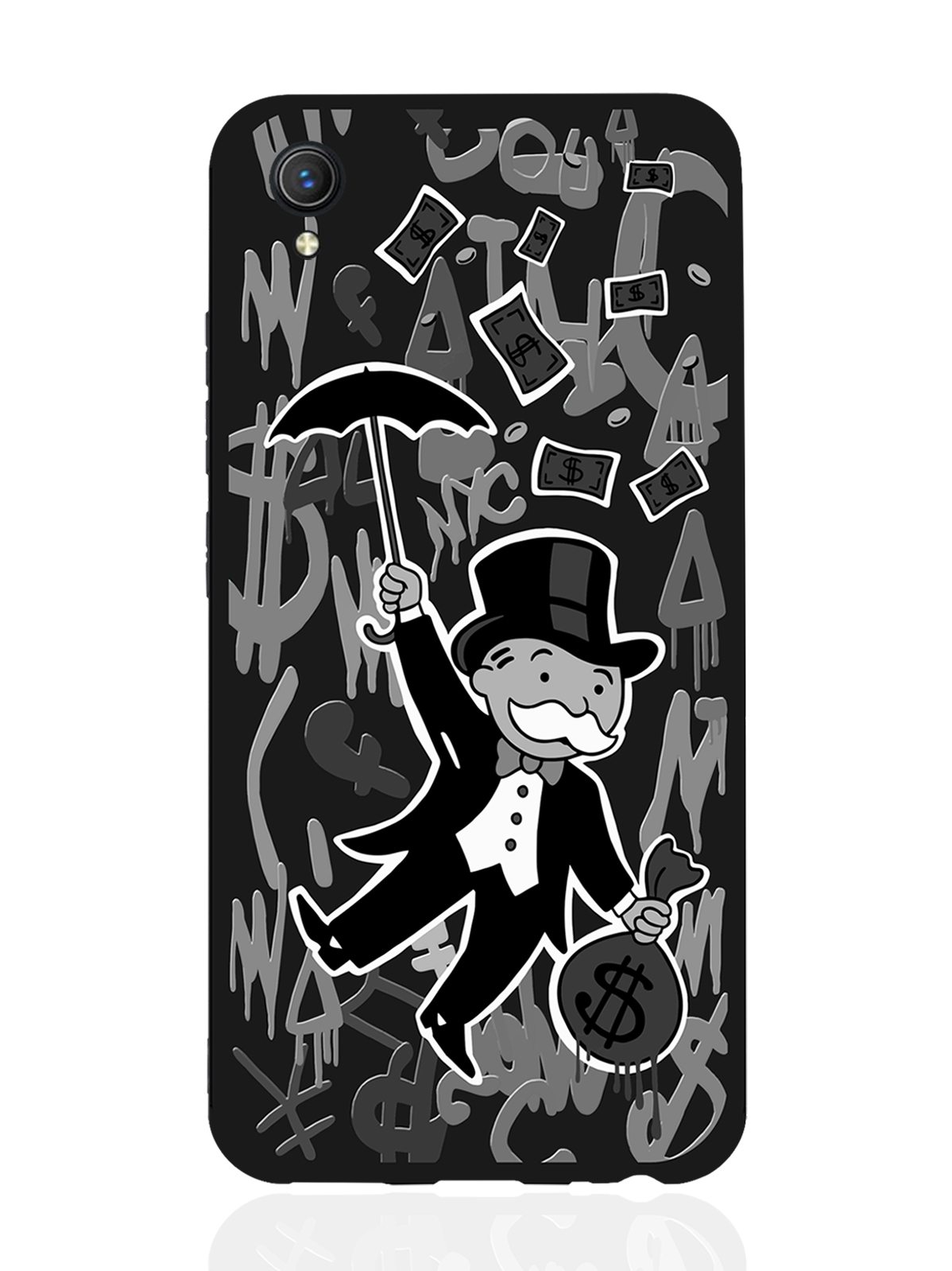 

Чехол MustHaveCase для Vivo Y1S/Y91C Monopoly Black Edition черный, Серый;черный