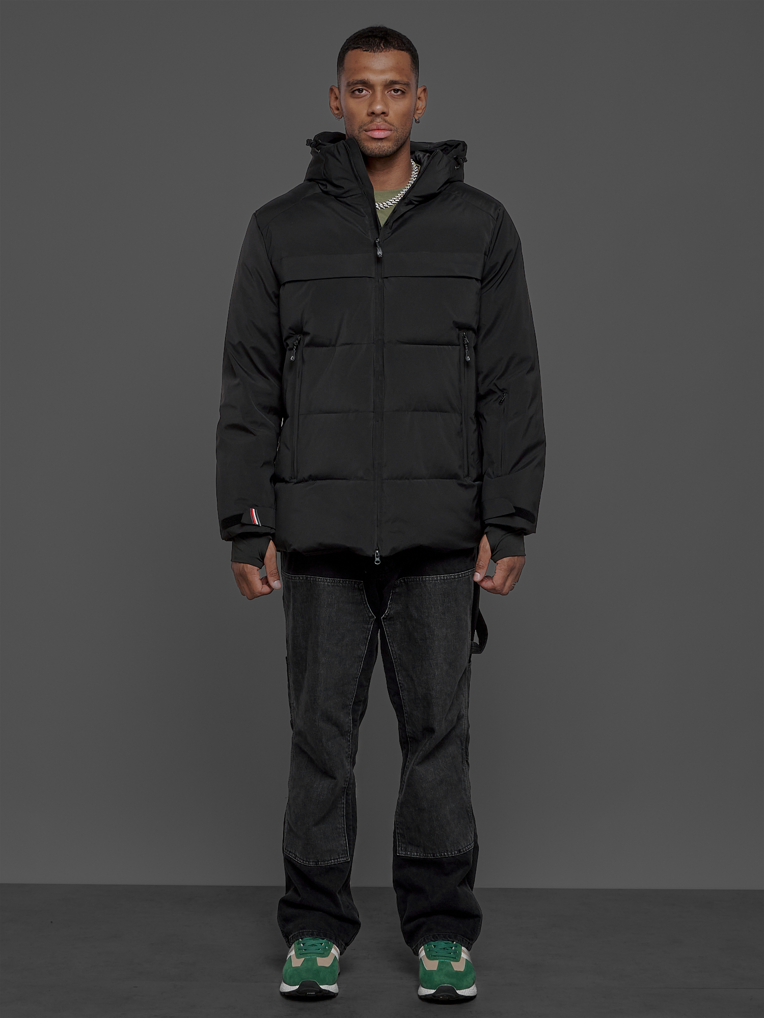 

Куртка мужская NoBrand OI-2407 черная L, Черный, OI-2407