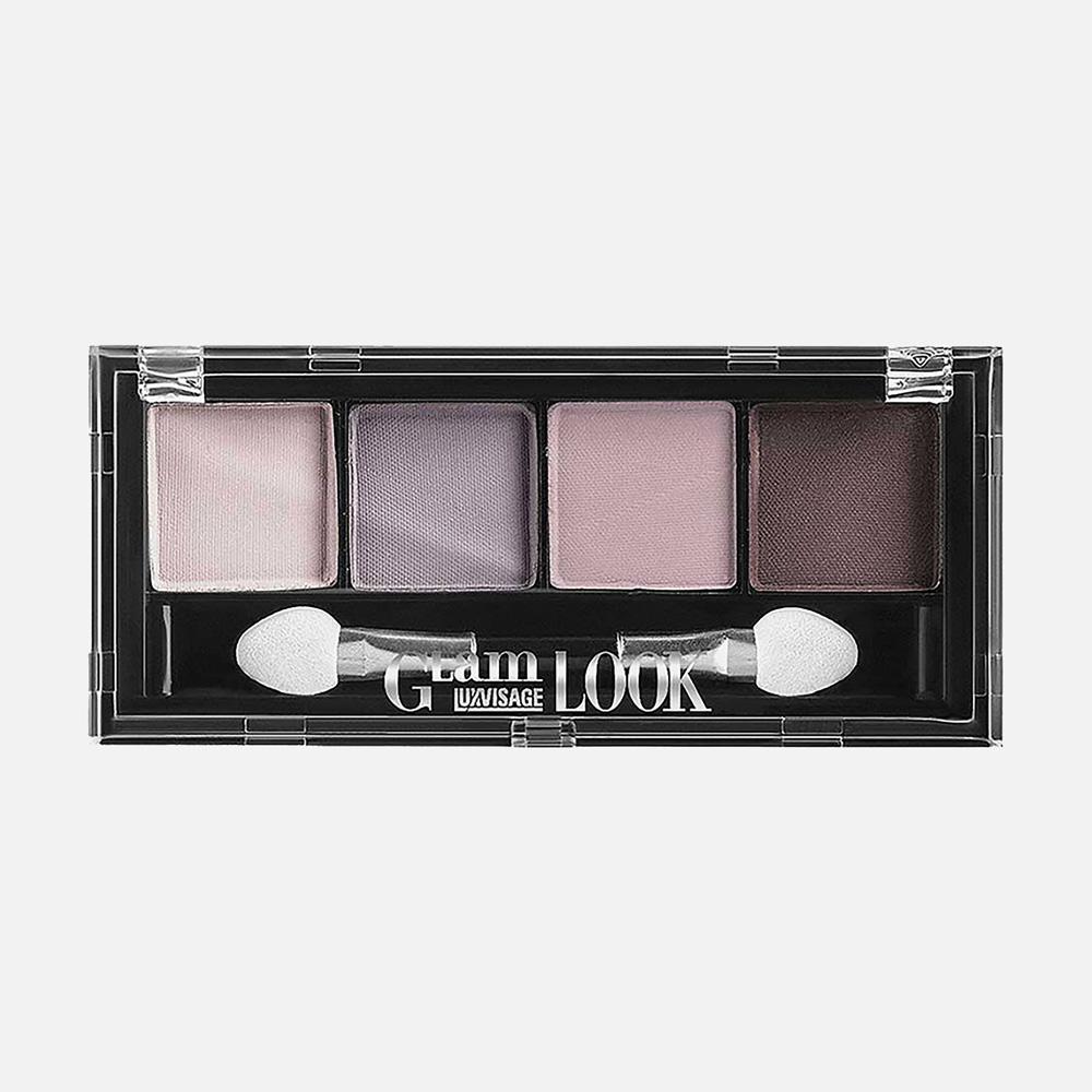 фото Тени для век luxvisage glam look 4х цветные матовые №4 лиловая