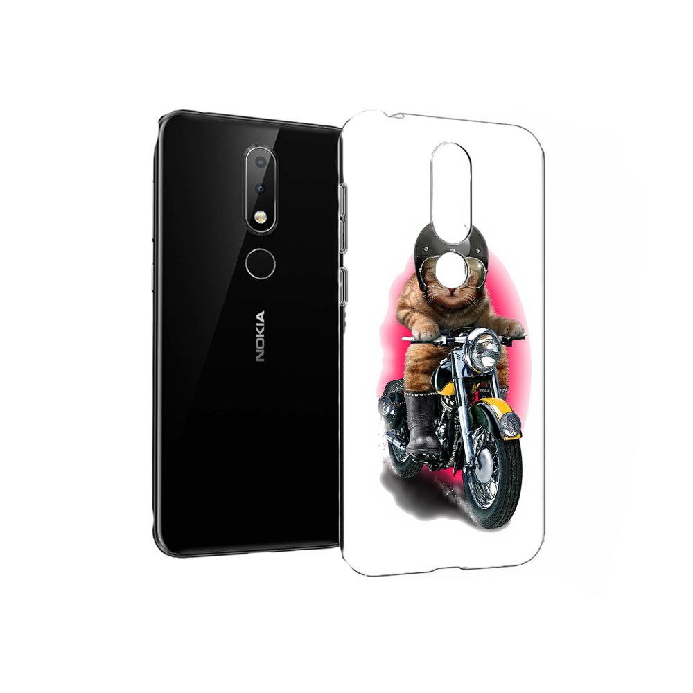 

Чехол MyPads Tocco для Nokia X6 мото-кот (PT115295.99.485), Прозрачный, Tocco