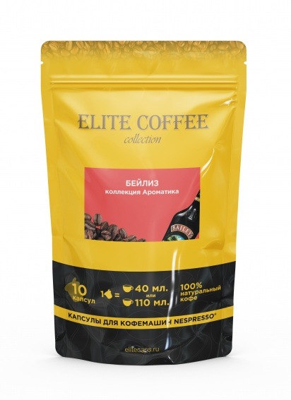 Кофе в капсулах Elite Coffee Collection Бейлиз, 10 капс.