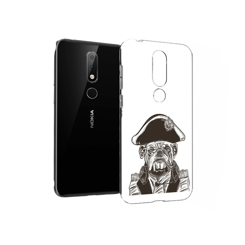 

Чехол MyPads Tocco для Nokia X6 мопс генерал (PT115295.99.483), Прозрачный, Tocco