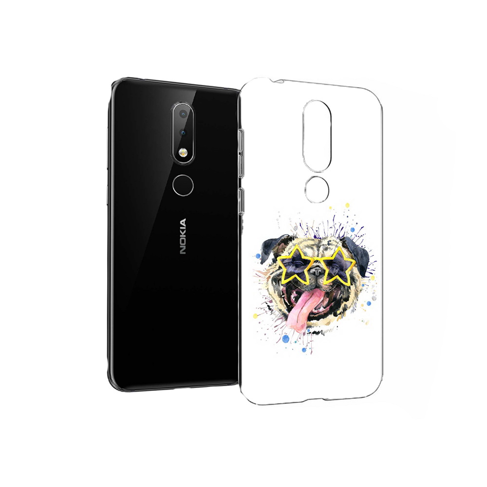 

Чехол MyPads Tocco для Nokia X6 мопс боксер (PT115295.99.482), Прозрачный, Tocco