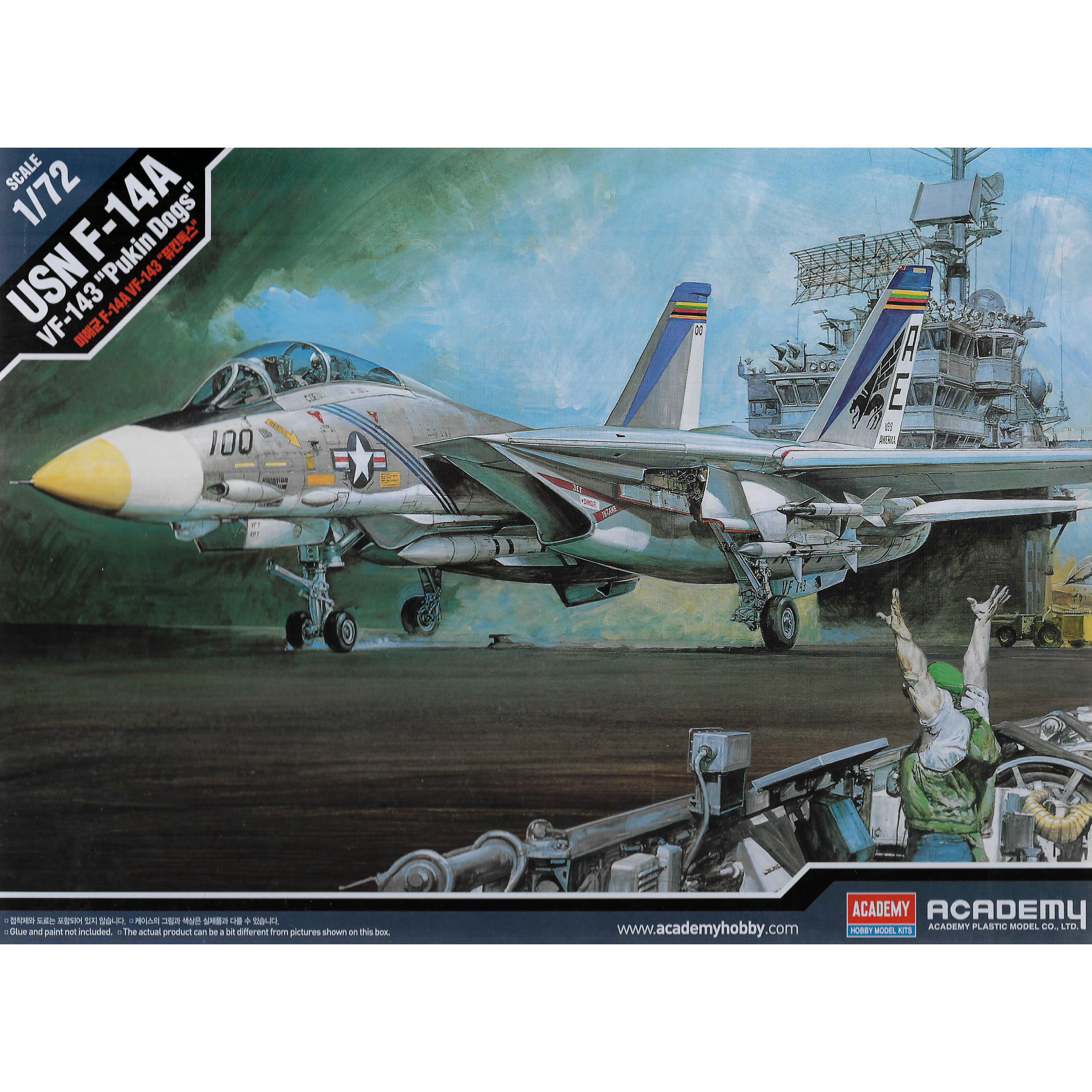 

12563 Academy 1/72 Самолёт USN F-14A VF-143 "Pukin Dogs", 12563