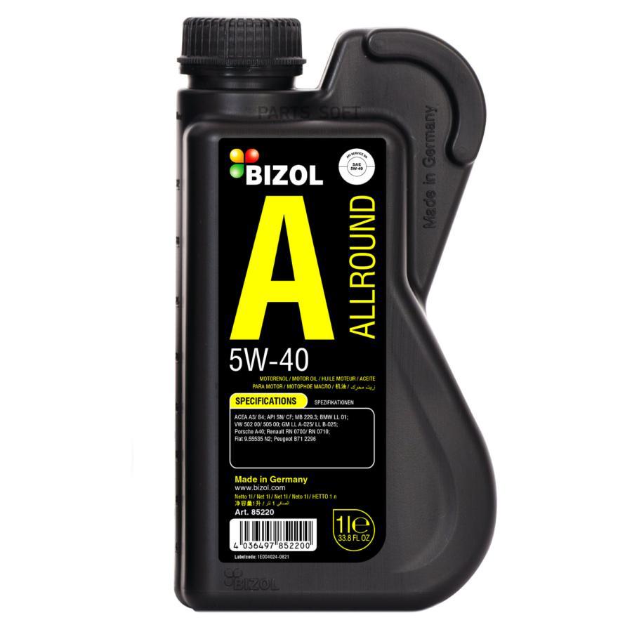 

BIZOL Масло Моторное Bizol Allround 5w-40 1l