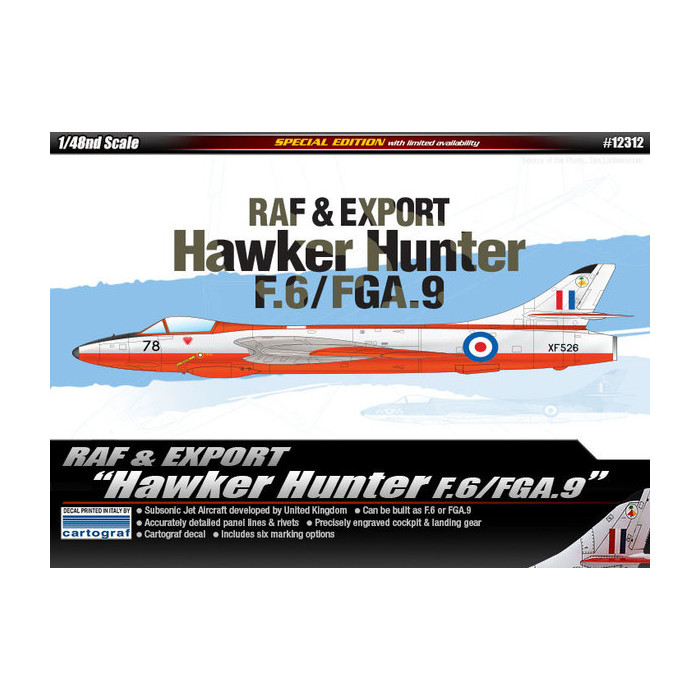 

12312 Academy 1/48 RAF & Export Hawker Hunter F.6/FGA.9 Special Edition, 12312