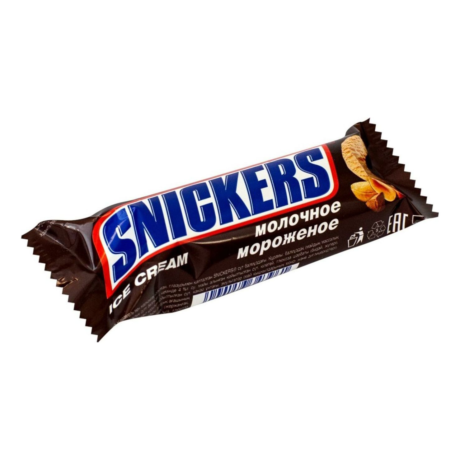 Мороженое молочное Snickers в шоколадной глазури 456 г 175₽