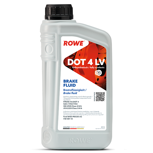 фото Тормозная жидкость rowe hightec brake fluid dot 4 lv 1л