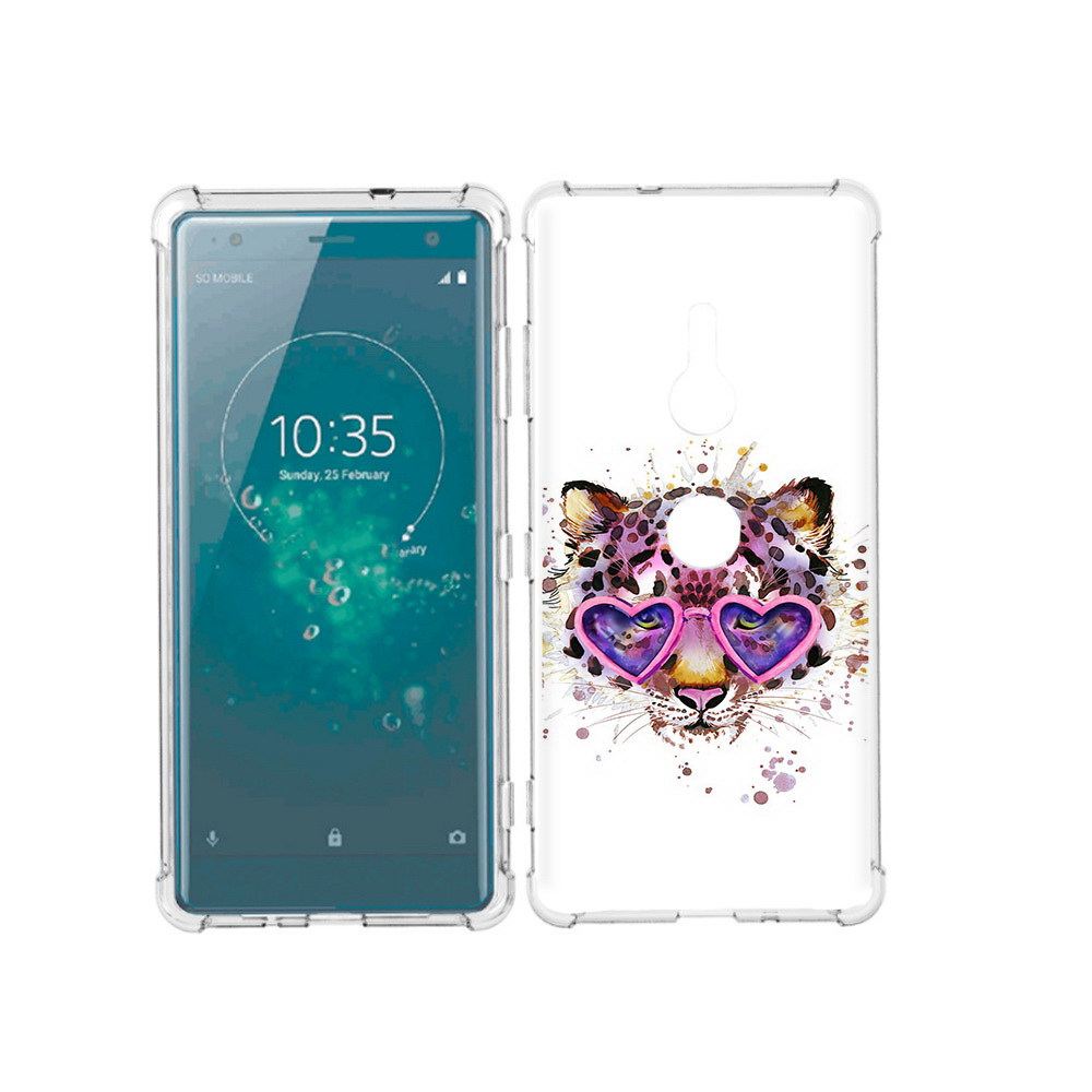 

Чехол MyPads Tocco для Sony Xperia XZ3 модный леопард, Прозрачный, Tocco