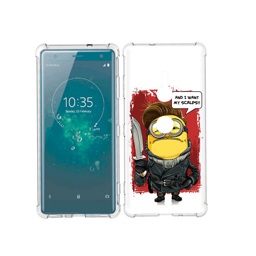 

Чехол MyPads Tocco для Sony Xperia XZ3 миньон убийца, Прозрачный, Tocco