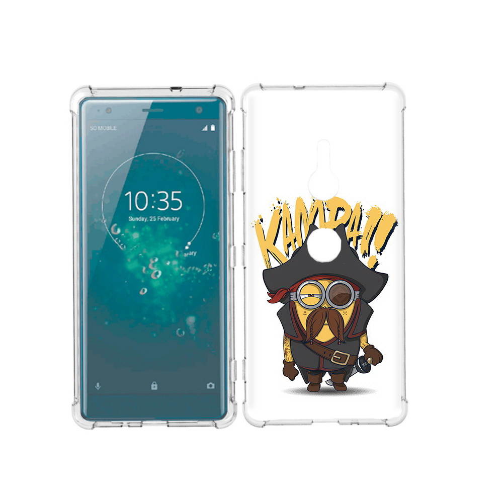 

Чехол MyPads Tocco для Sony Xperia XZ3 миньон пират, Прозрачный, Tocco