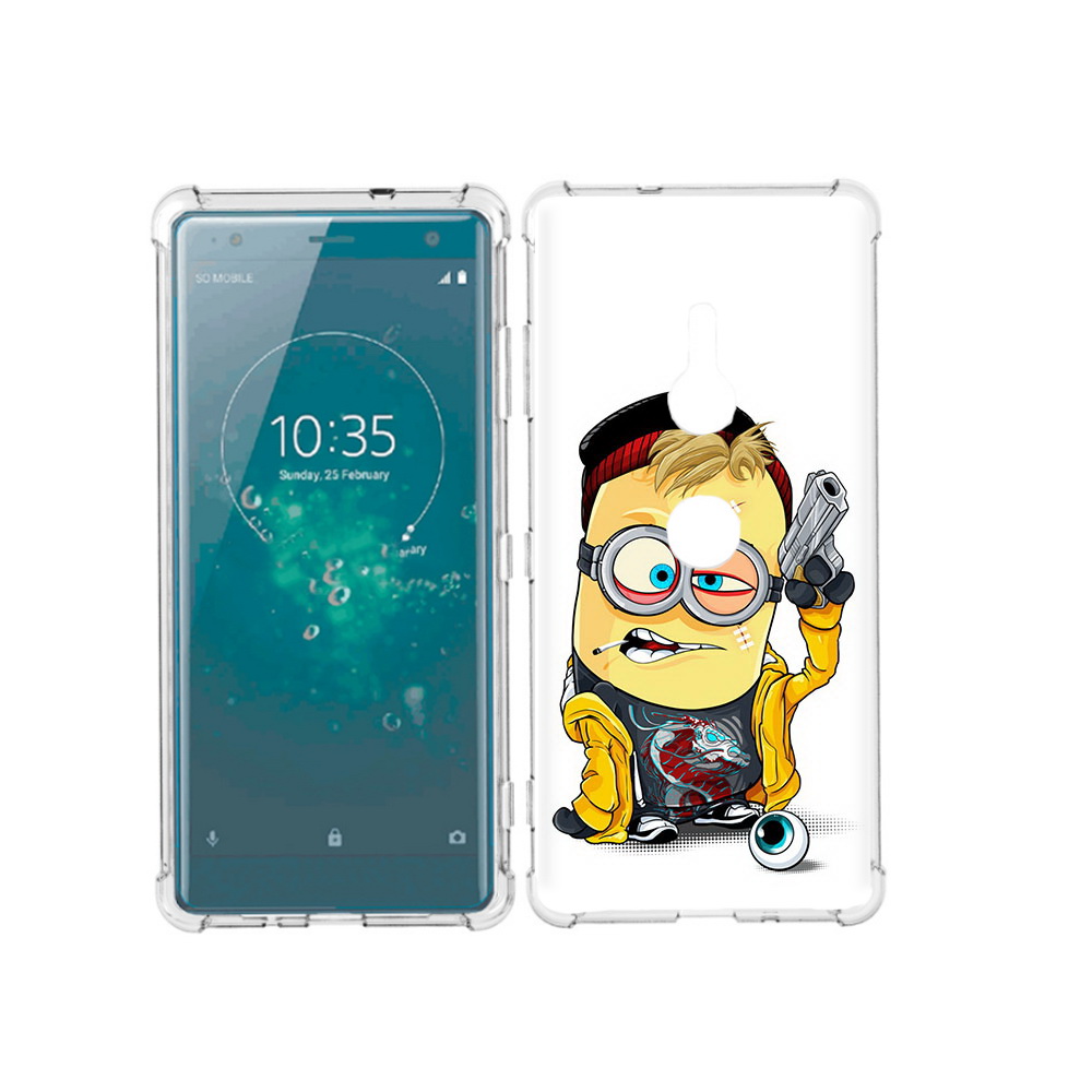 

Чехол MyPads Tocco для Sony Xperia XZ3 миньон бандит, Прозрачный, Tocco