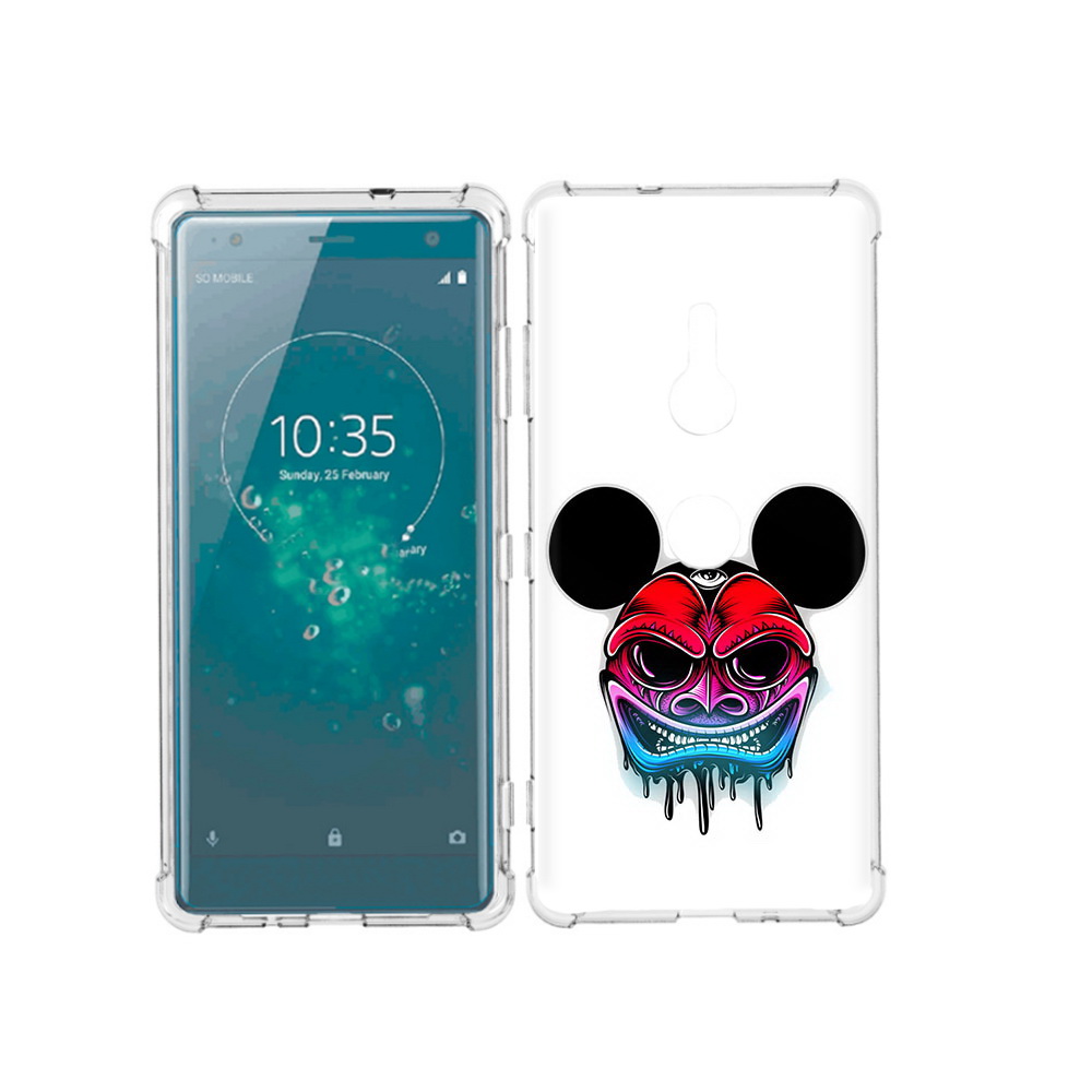 

Чехол MyPads Tocco для Sony Xperia XZ3 микки в маске, Прозрачный, Tocco