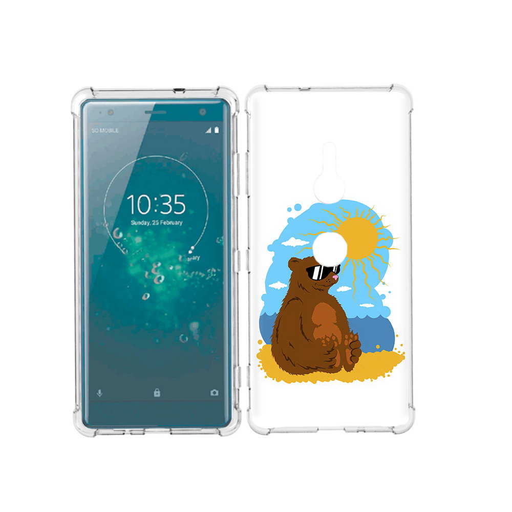 

Чехол MyPads Tocco для Sony Xperia XZ3 медведь на чиле, Прозрачный, Tocco