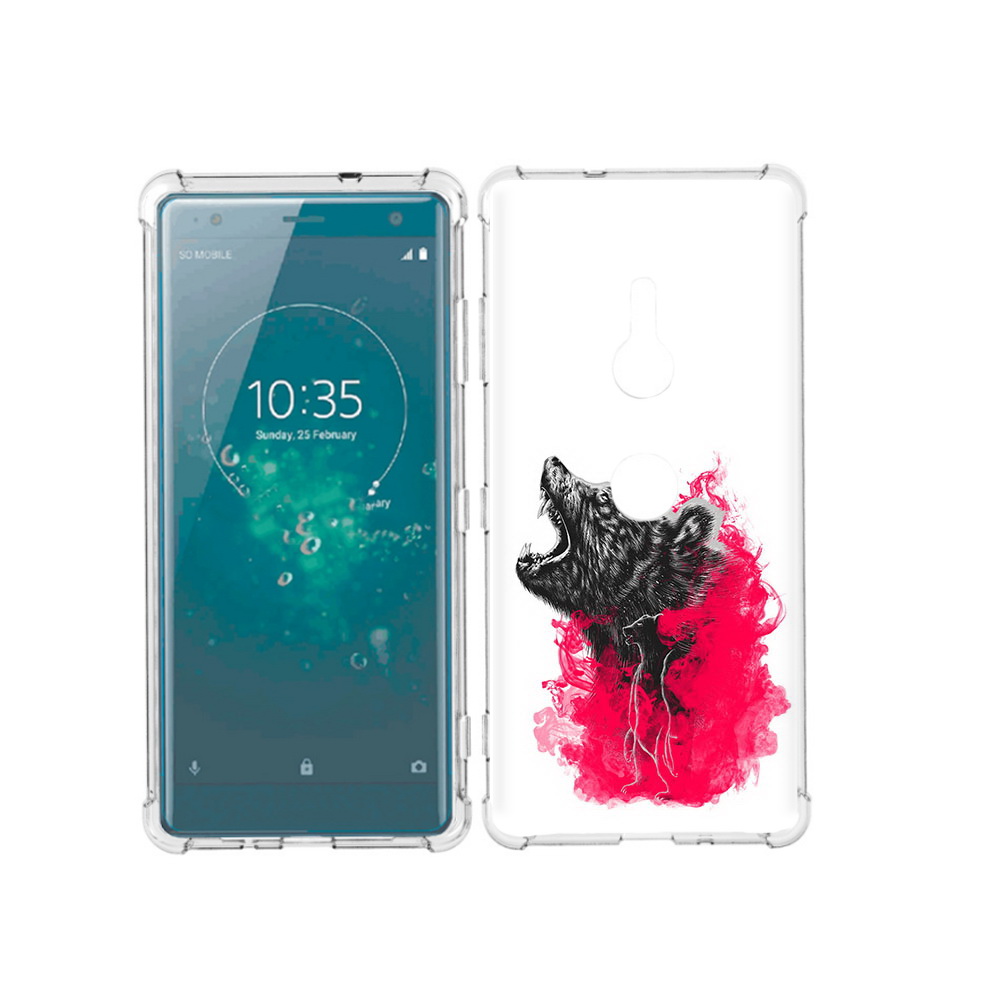 

Чехол MyPads Tocco для Sony Xperia XZ3 медведь в дымке, Прозрачный, Tocco