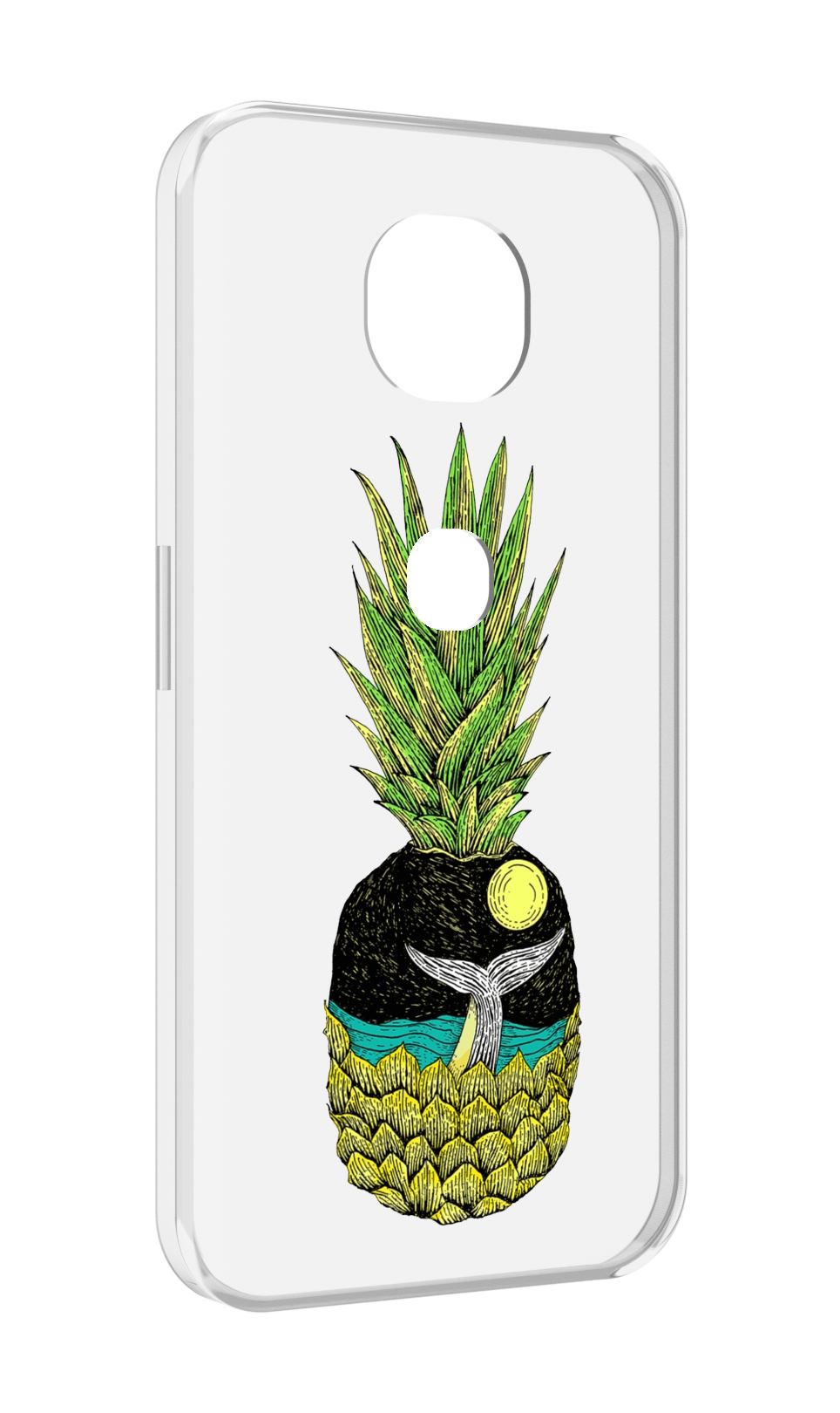 

Чехол MyPads ананас с китом для Motorola Moto G5S (XT1799-2), Прозрачный, Tocco