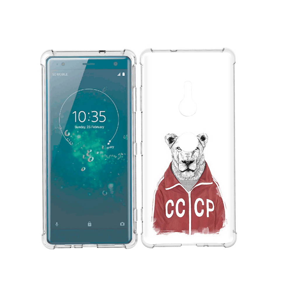 

Чехол MyPads Tocco для Sony Xperia XZ3 львица ссср, Прозрачный, Tocco